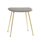 Beetle Stool Fully Upholstered Brass Semi Matt Base från Vålamagasinet Pallar och bänkar, Gubi, Image-1