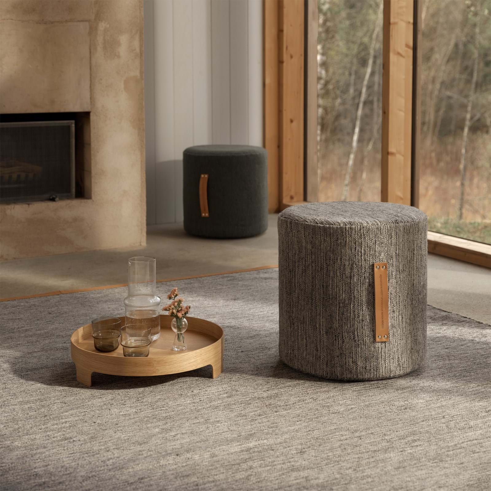 Björk Pouffe från Vålamagasinet Puffar, Design House Stockholm, Image-2