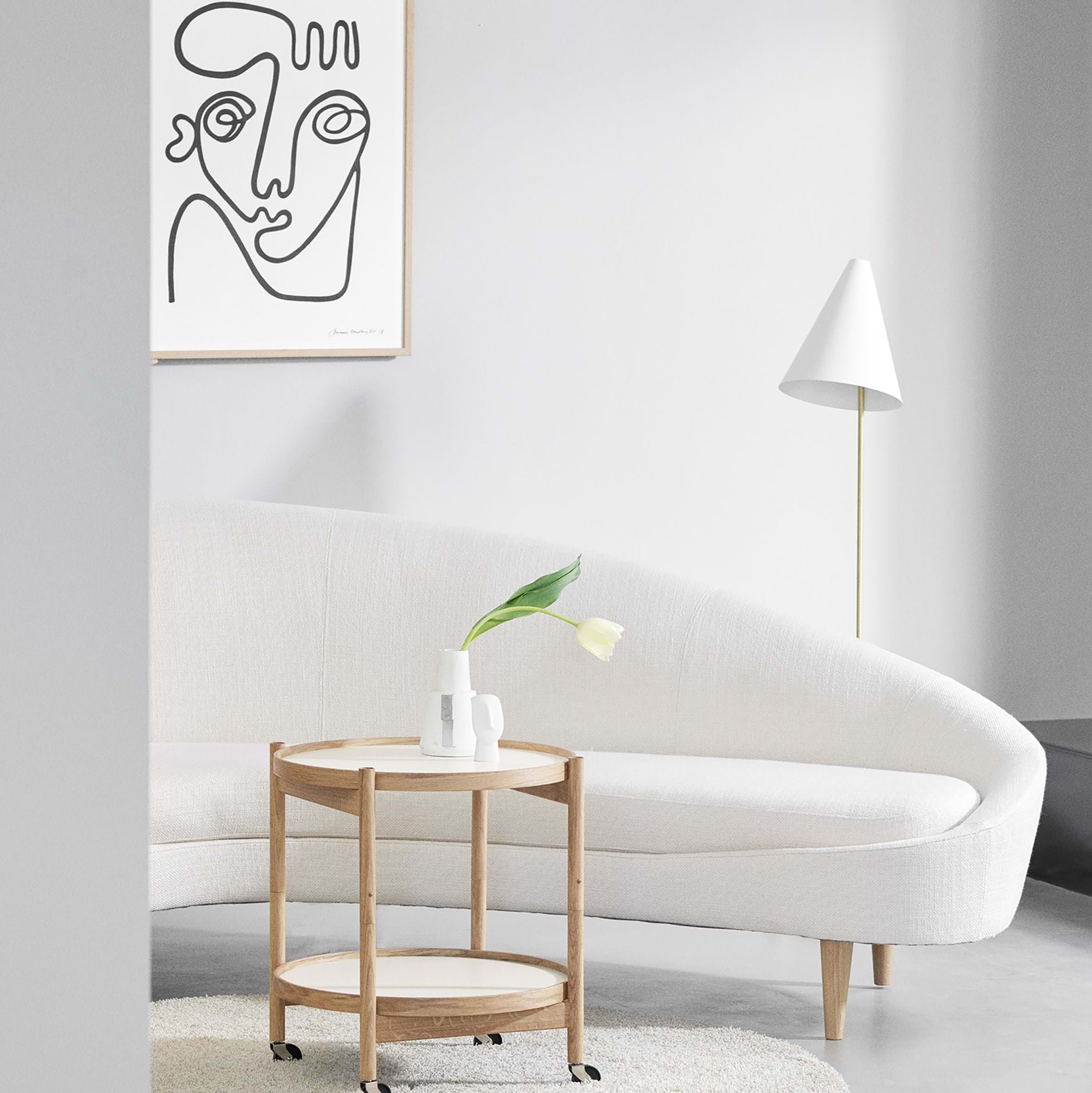 Bølling Tray Table 50 cm Oak Untreated från Vålamagasinet Serveringsvagnar och rullbord, Brdr. Krüger, Image-5