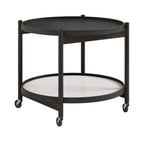 Bølling tray table 60 cm Black Laquered Oak från Vålamagasinet Serveringsvagnar och rullbord, Brdr. Krüger, Image-1