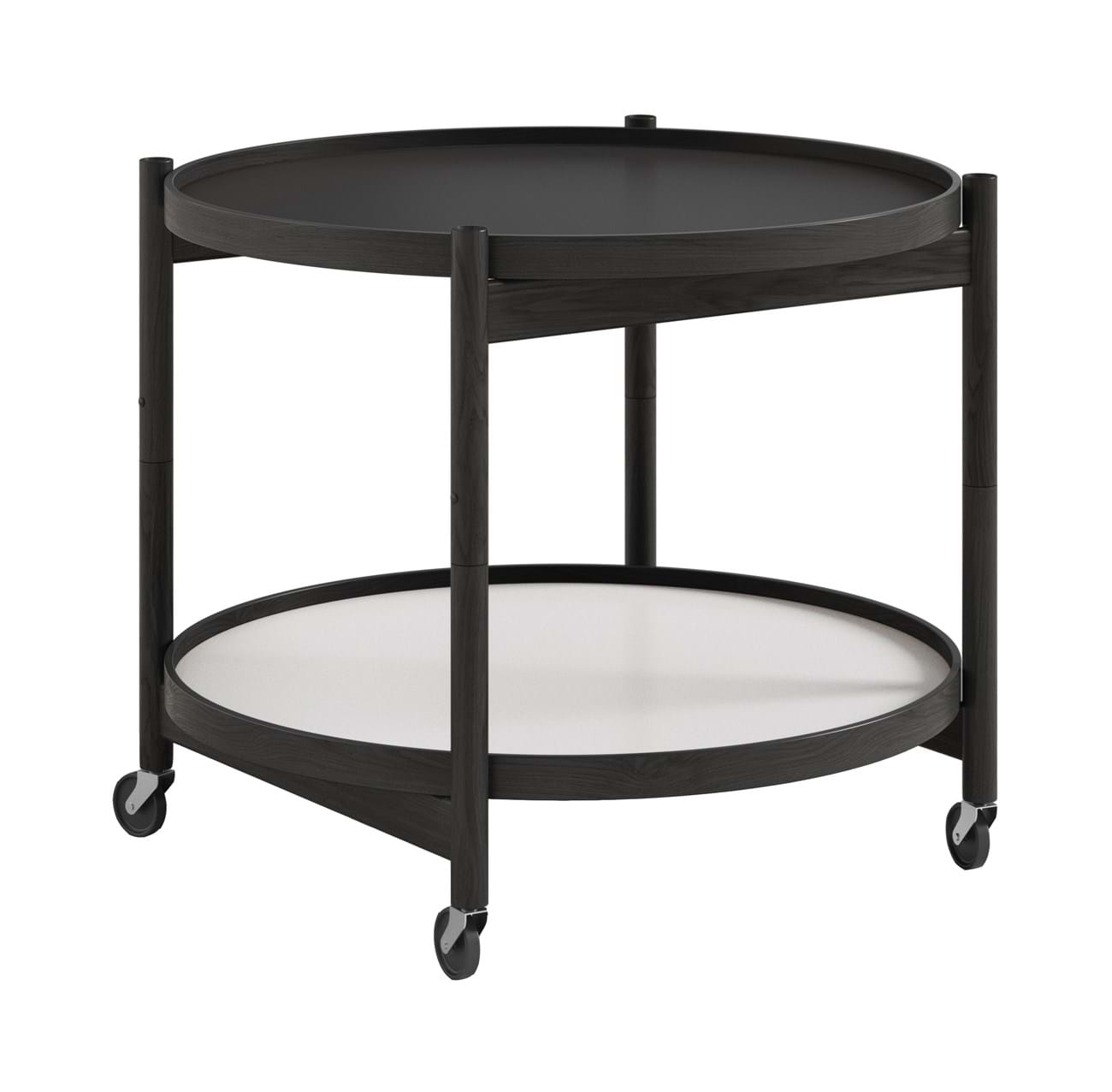 Bølling tray table 60 cm Black Laquered Oak från Vålamagasinet Serveringsvagnar och rullbord, Brdr. Krüger, Image-1