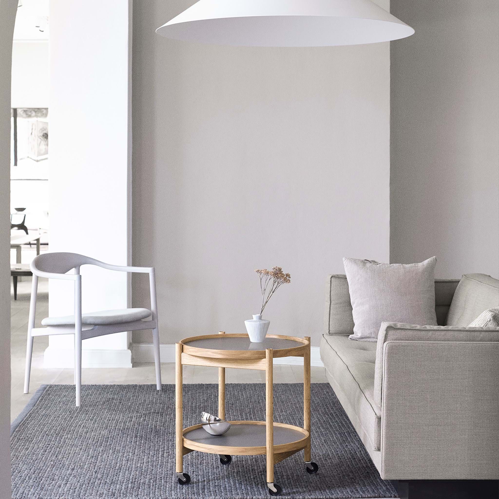 Bølling Tray Table 50 cm Oak Untreated från Vålamagasinet Serveringsvagnar och rullbord, Brdr. Krüger, Image-8