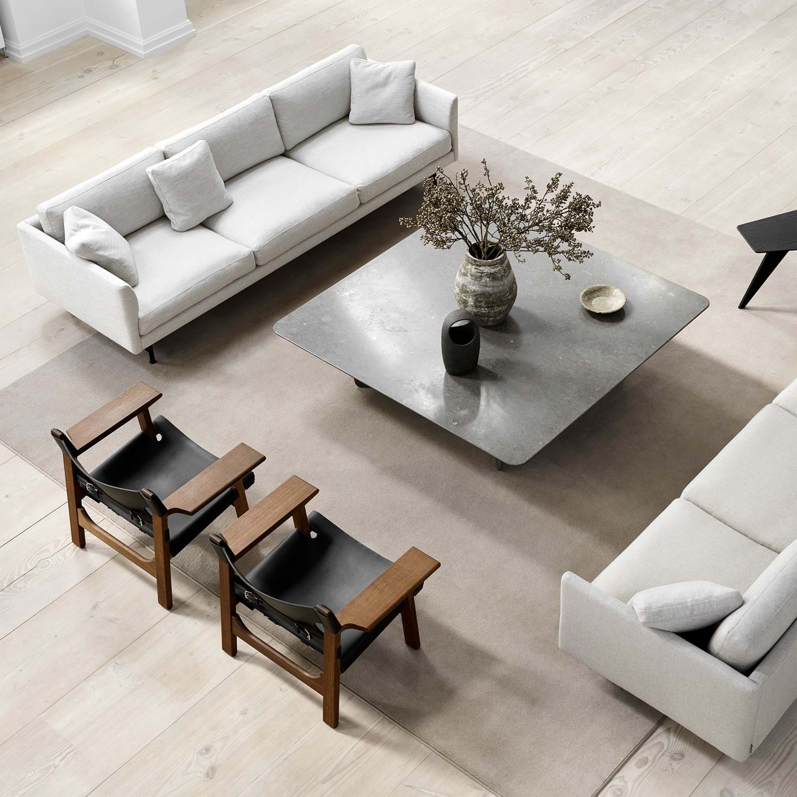 Calmo 2-Seater 95 Wood Base från Vålamagasinet Soffor, Fredericia, Image-2