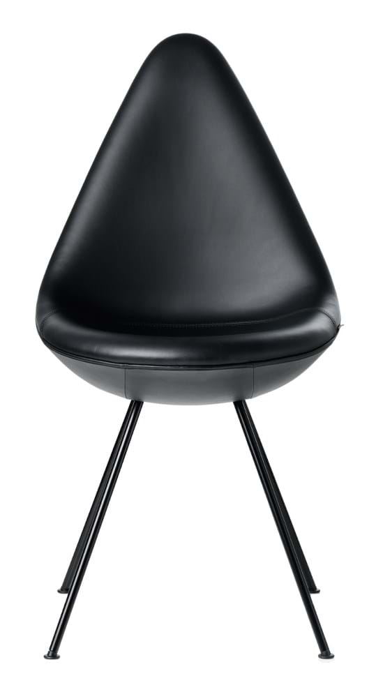 Droppen 3110 Stol Läder från Vålamagasinet Matstolar, Fritz Hansen, Image-1