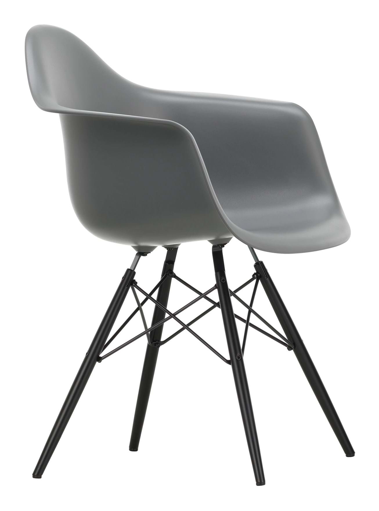 Eames Plastic Armchair RE DAW - Black Maple från Vålamagasinet Matstolar, Vitra, Image-1
