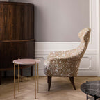 Ts Side Table Ø40 cm Brass Frame från Vålamagasinet Sidobord, Gubi, Image-2