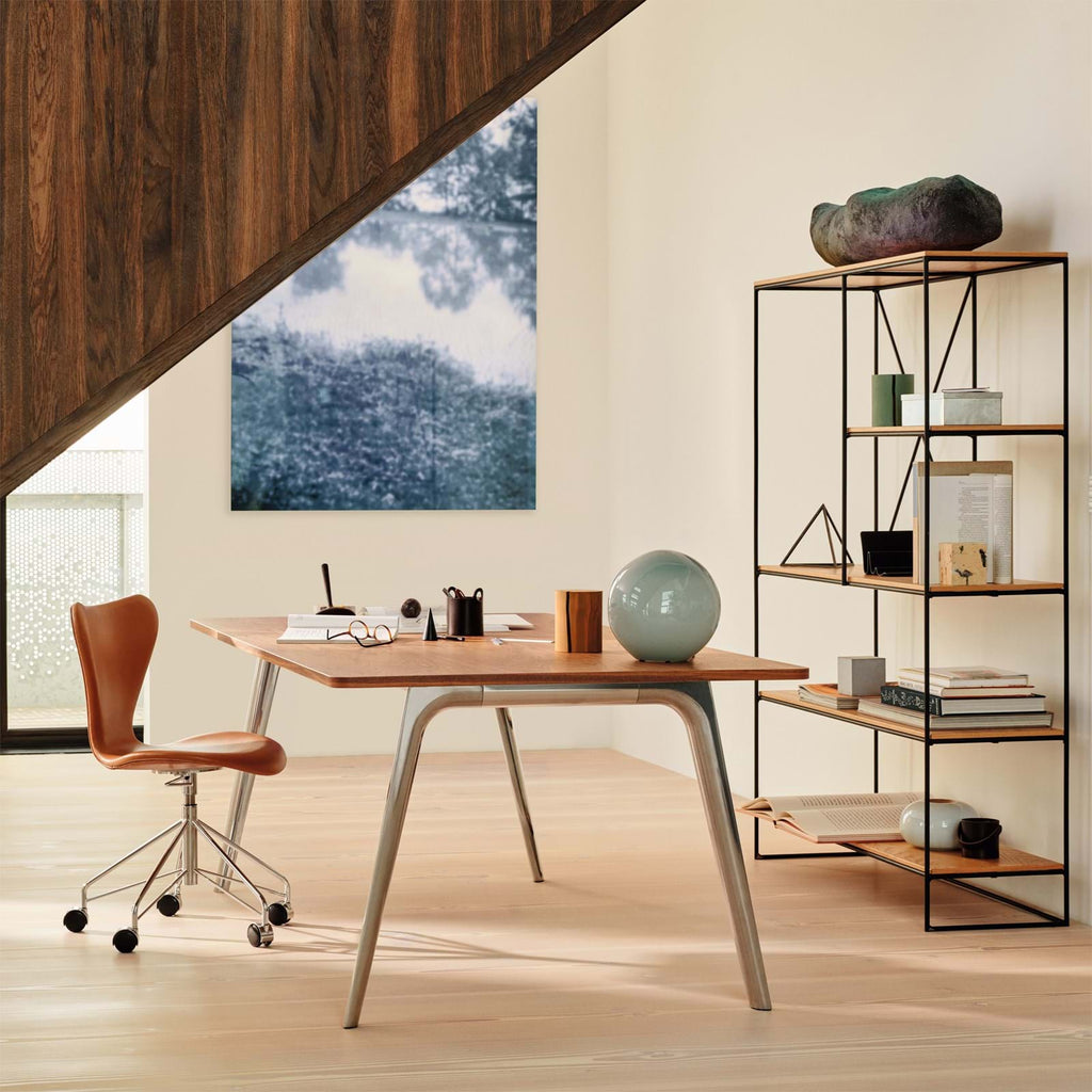 Sjuan 3117 Kontorsstol Helklädd från Vålamagasinet Skrivbordsstolar, Fritz Hansen, Image-6