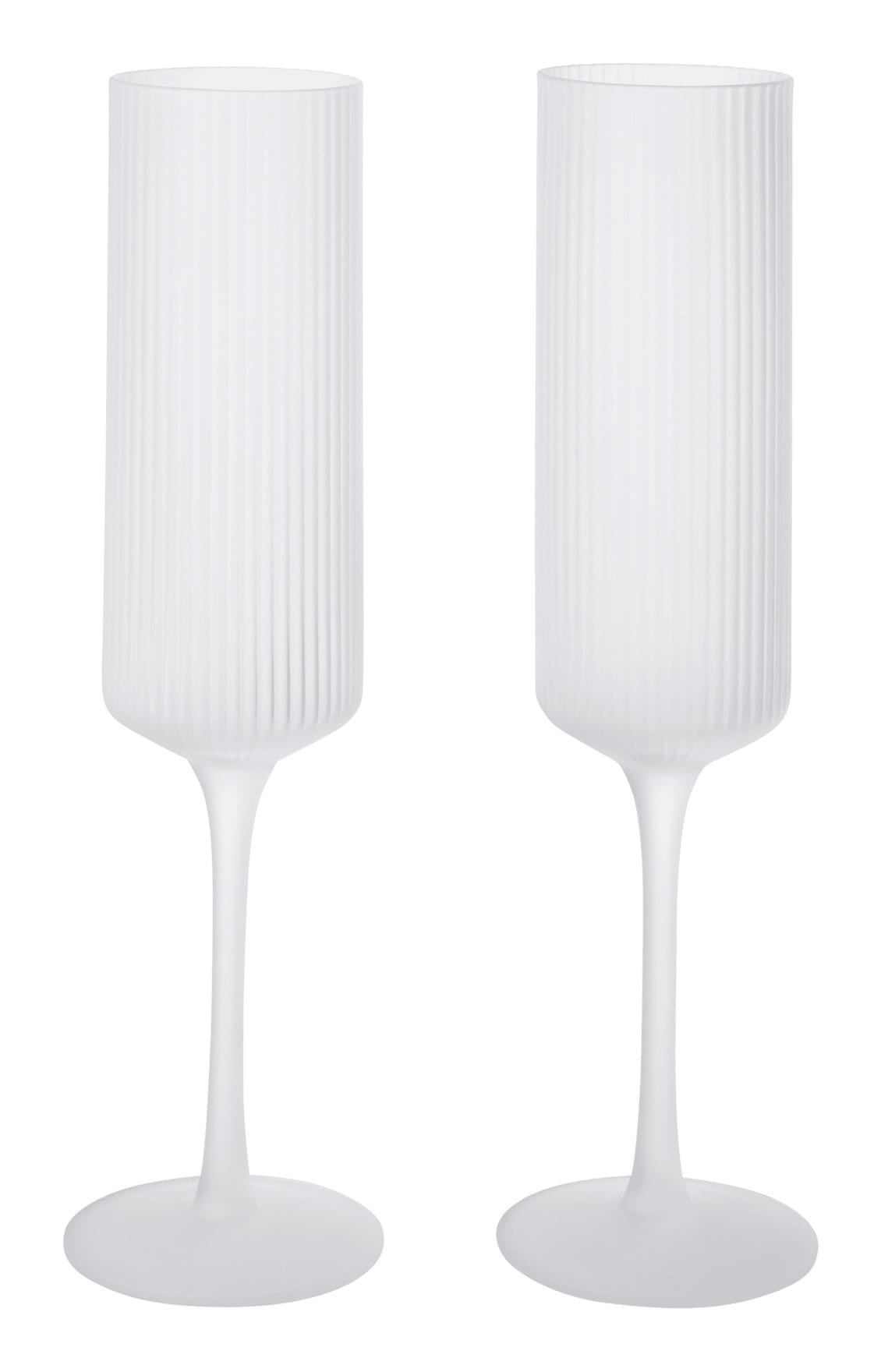 Ripple Champagne Flutes Set Of 2 från Vålamagasinet Tallrikar och glas, Ferm Living, Image-1