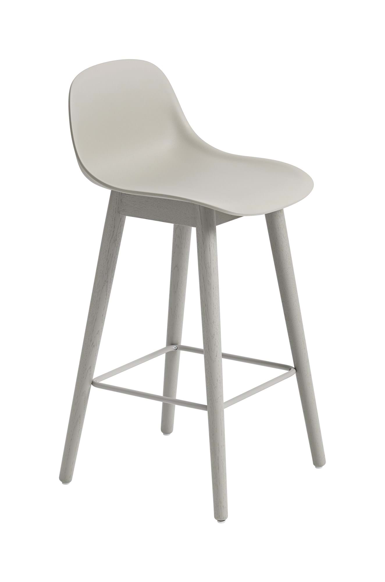 Fiber Counter Stool Wood Base With Backrest 65 cm från Vålamagasinet Barstolar, Muuto, Image-1