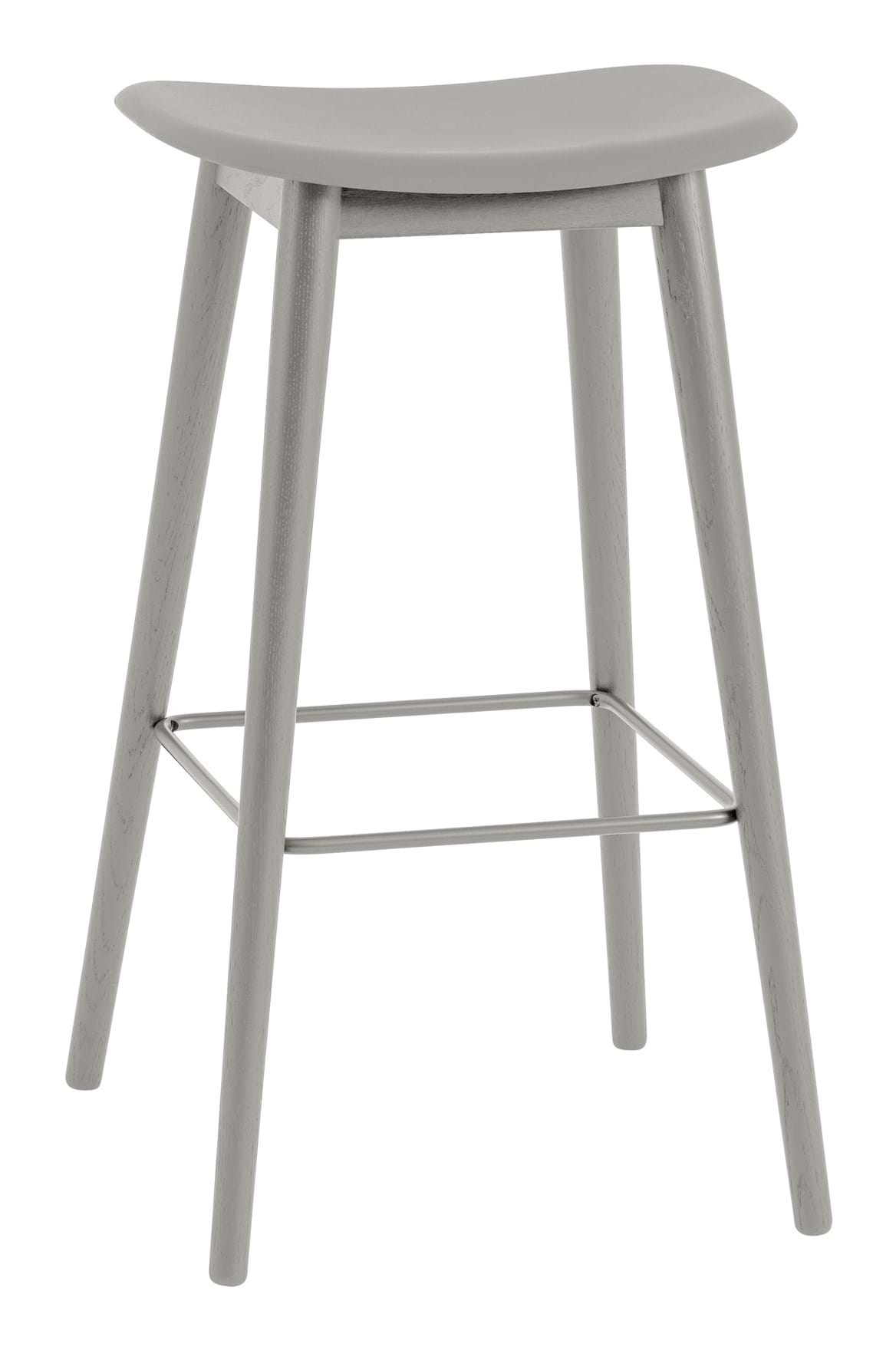 Fiber Bar Stool Wood Base 75 cm från Vålamagasinet Barstolar, Muuto, Image-1