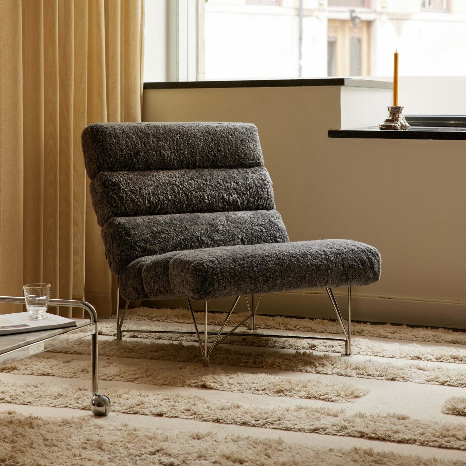 Spider Fåtölj Sheepskin från Vålamagasinet Fåtöljer, Dux, Image-3