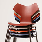 Grand Prix 3130 Stol Färgad Ask från Vålamagasinet Matstolar, Fritz Hansen, Image-5