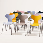 Grand Prix 3130 Stol Färgad Ask från Vålamagasinet Matstolar, Fritz Hansen, Image-3