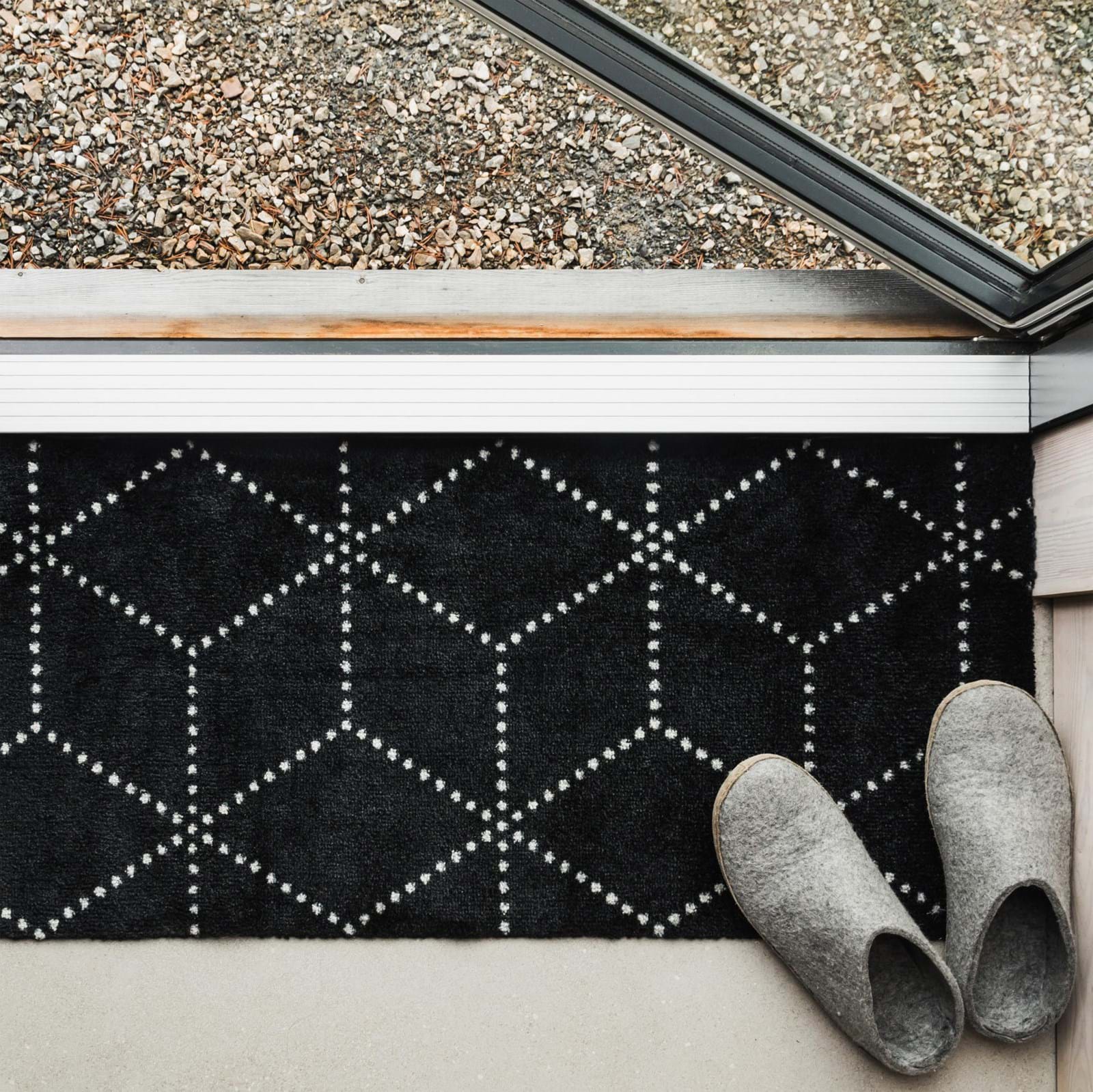 Hagl Doormat Black från Vålamagasinet Dörrmattor, Heymat, Image-2