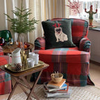 Holiday Dog Embroidered Velvet Kuddfodral 50x50 från Vålamagasinet Prydnadskuddar, Chhatwal & Jonsson, Image-2