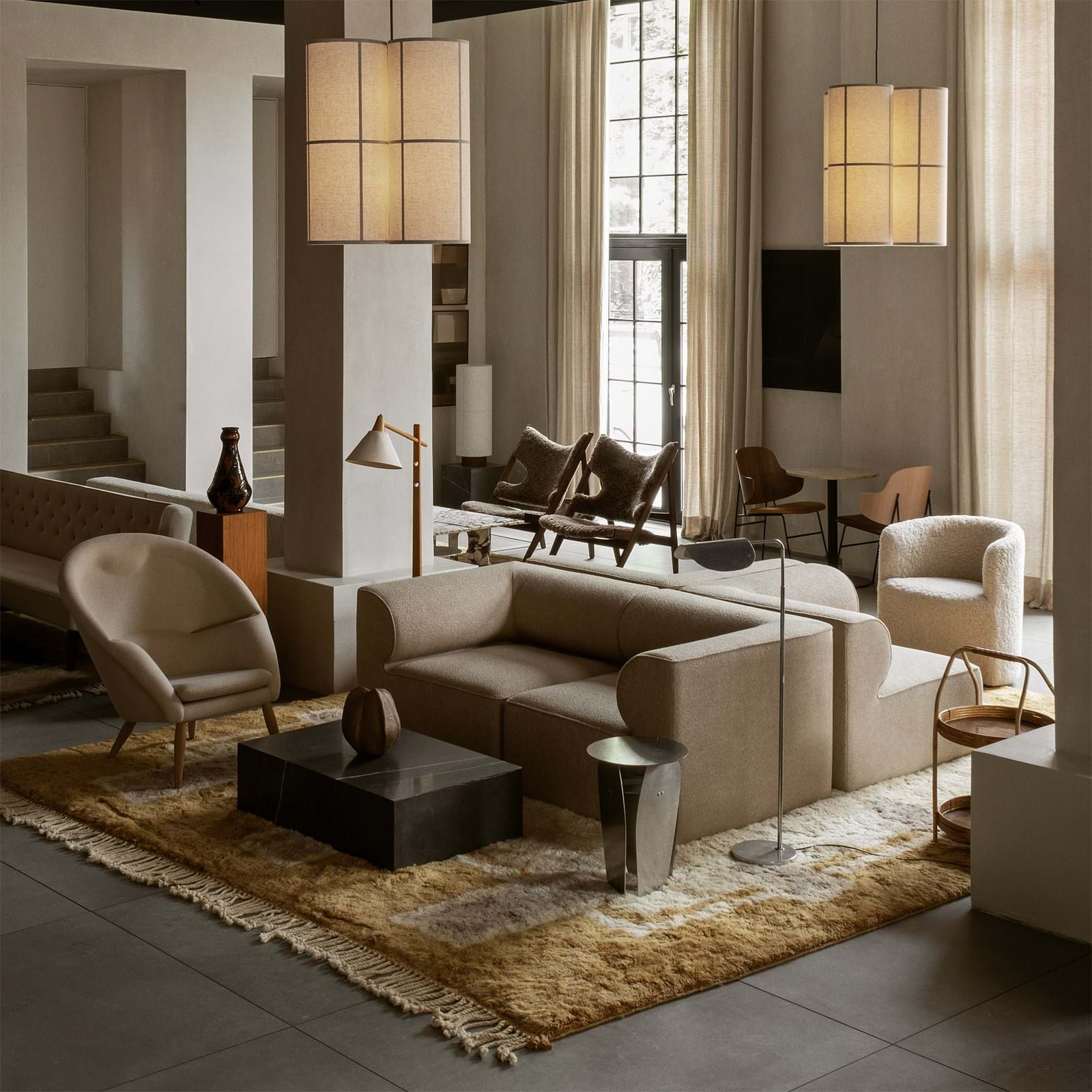 Knitting Lounge Chair Sheepskin från Vålamagasinet Fåtöljer, Audo Copenhagen, Image-3