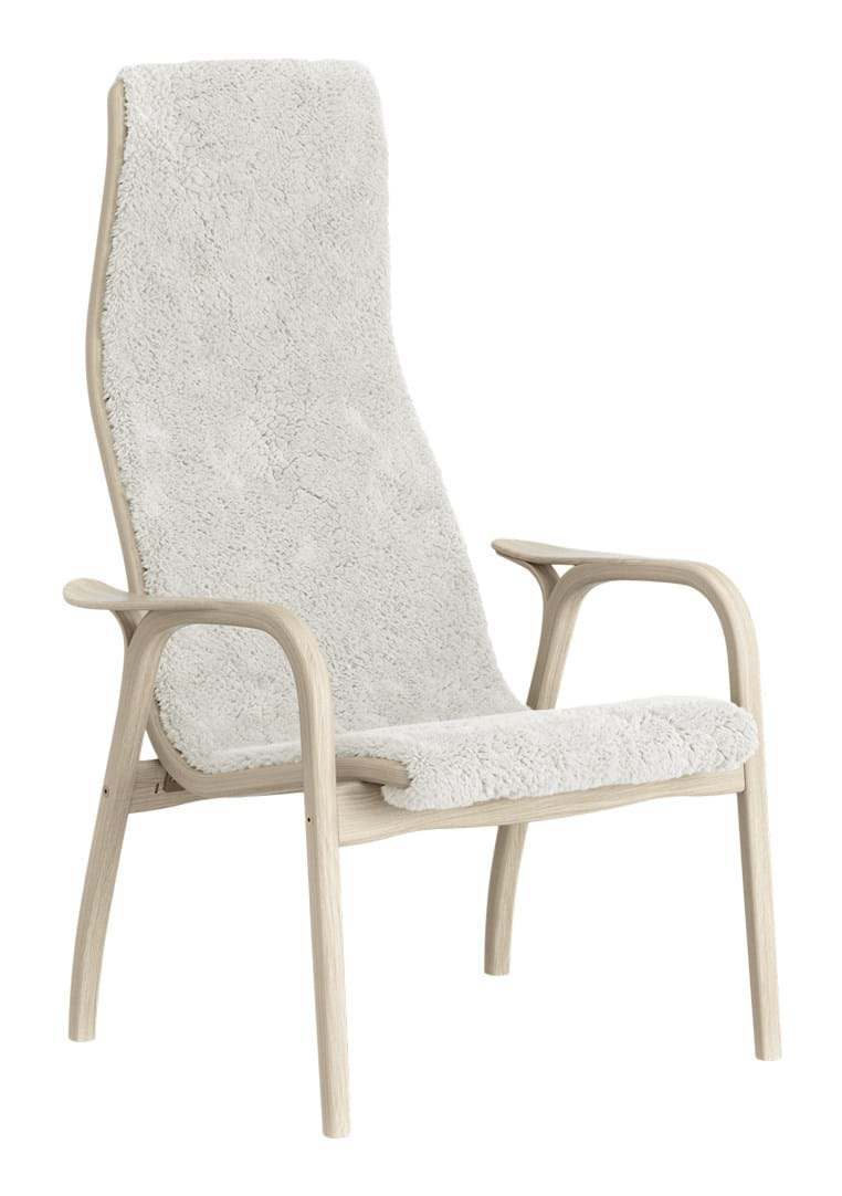 Lamino Fåtölj Ek Vitpigmenterad från Vålamagasinet Fåtöljer, Swedese, Image-1