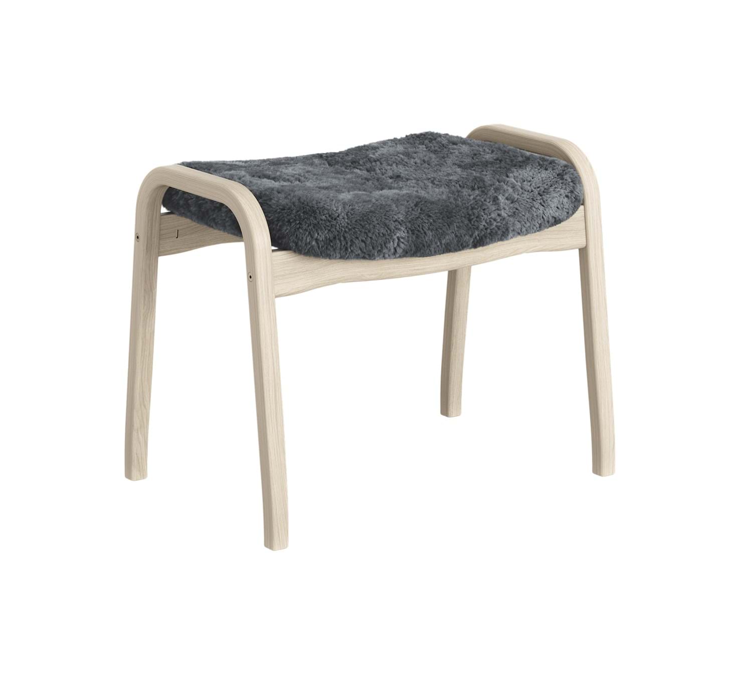 Lamino Pall Ek Vitpigmenterad från Vålamagasinet Fotpallar, Swedese, Image-1