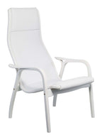 Lamino Fåtölj Bok Vitlaserad från Vålamagasinet Fåtöljer, Swedese, Image-1