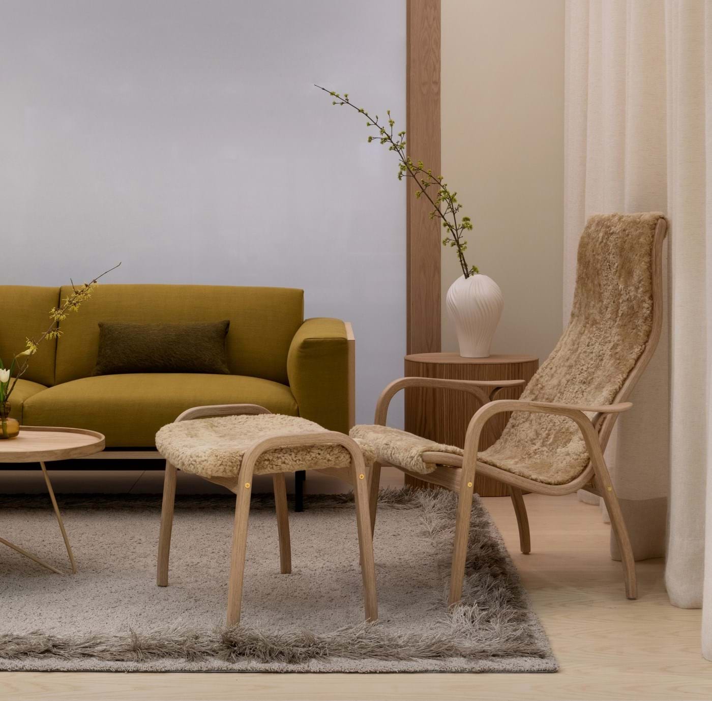 Lamino Pall Valnöt Oljad från Vålamagasinet Fotpallar, Swedese, Image-7