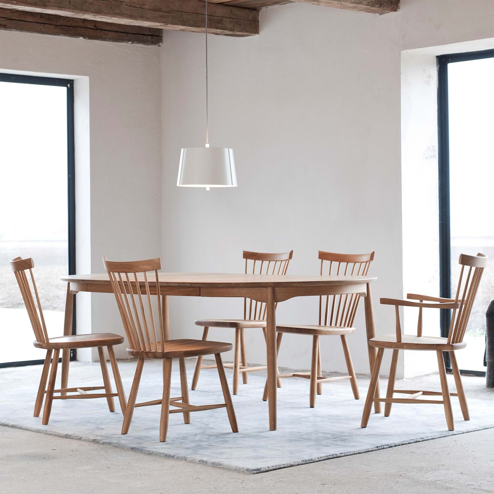 Lilla Åland Karmstol Ek från Vålamagasinet Matstolar, Stolab, Image-2