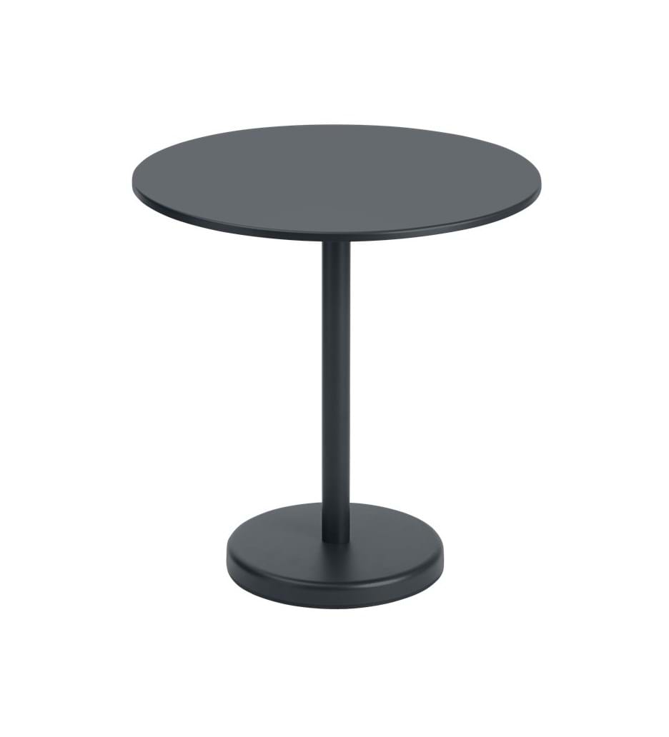 Linear Steel Cafe Table Round 70 cm från Vålamagasinet Matbord utemöbler, Muuto, Image-1