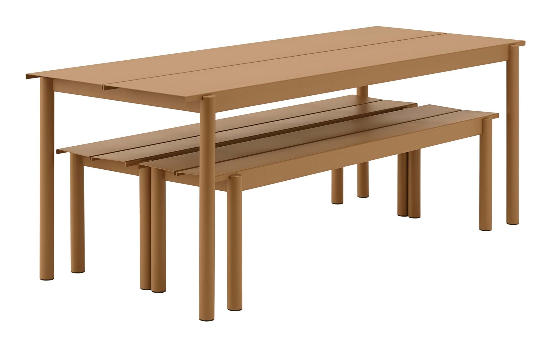 Linear Steel Table 140 CM från Vålamagasinet Matbord utemöbler, Muuto, Image-2
