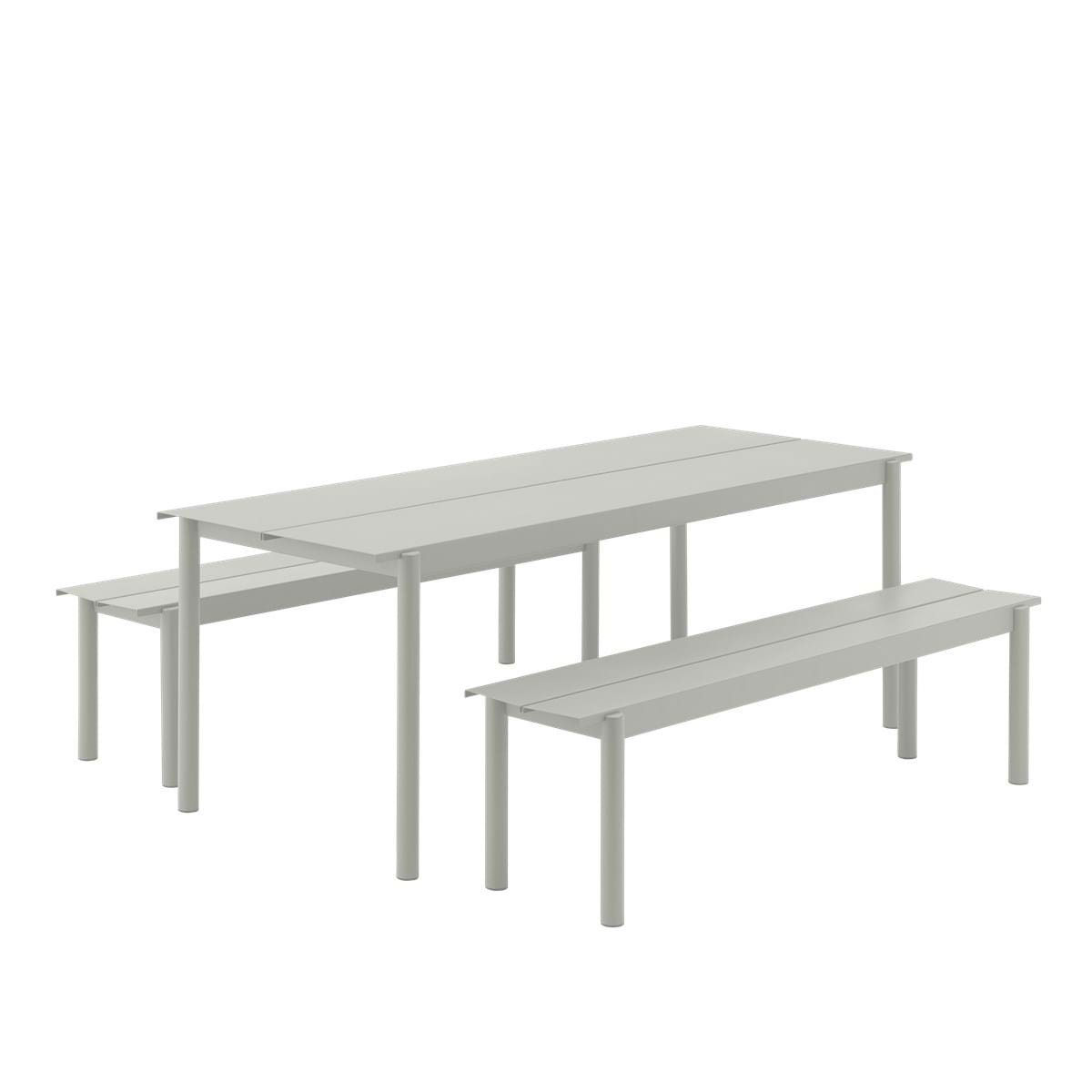 Linear Steel Bench 170 cm från Vålamagasinet Pallar och bänkar utemöbler, Muuto, Image-2