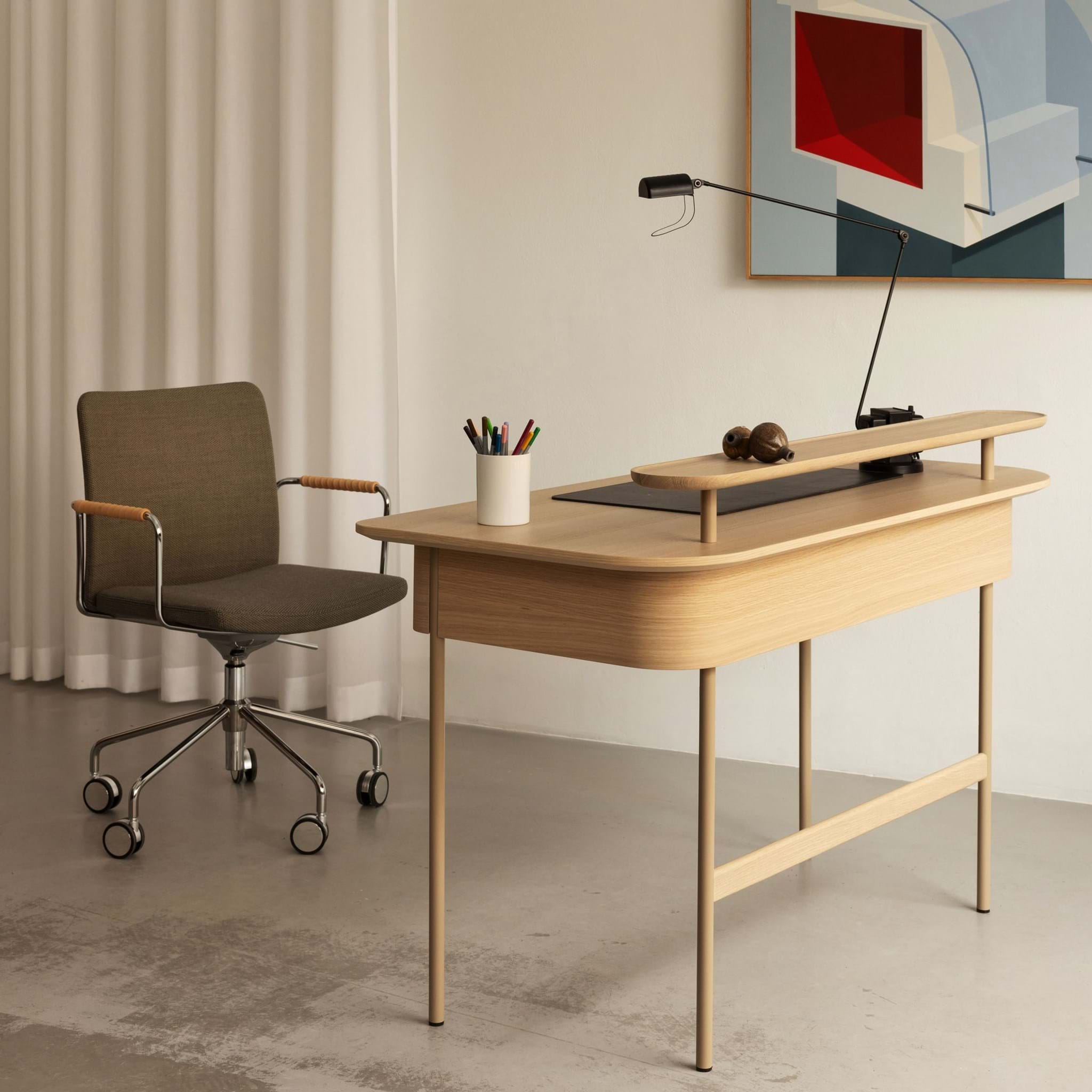 Luna Skrivbord Med Låda från Vålamagasinet Skrivbord, Swedese, Image-4