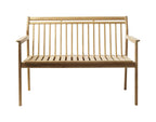 M12 Sammen Garden Bench 2 Seater w/Backrest från Vålamagasinet Pallar och bänkar utemöbler, FDB Møbler, Image-1