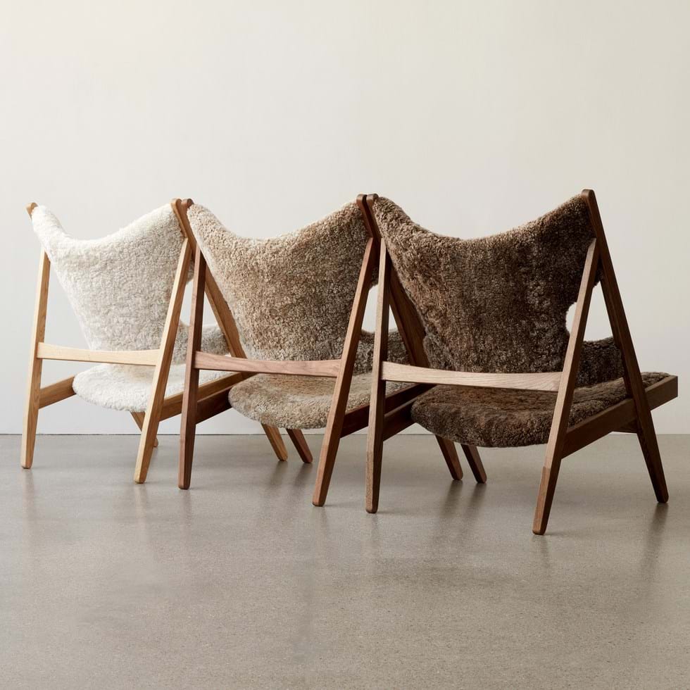 Knitting Lounge Chair Sheepskin från Vålamagasinet Fåtöljer, Audo Copenhagen, Image-2