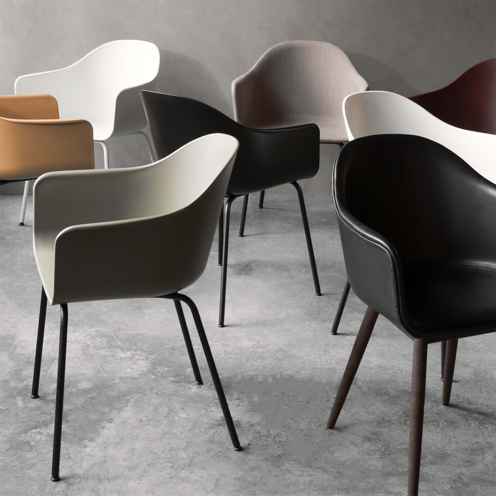 Harbour Chair Natural Oak Base från Vålamagasinet Matstolar, Audo Copenhagen, Image-3