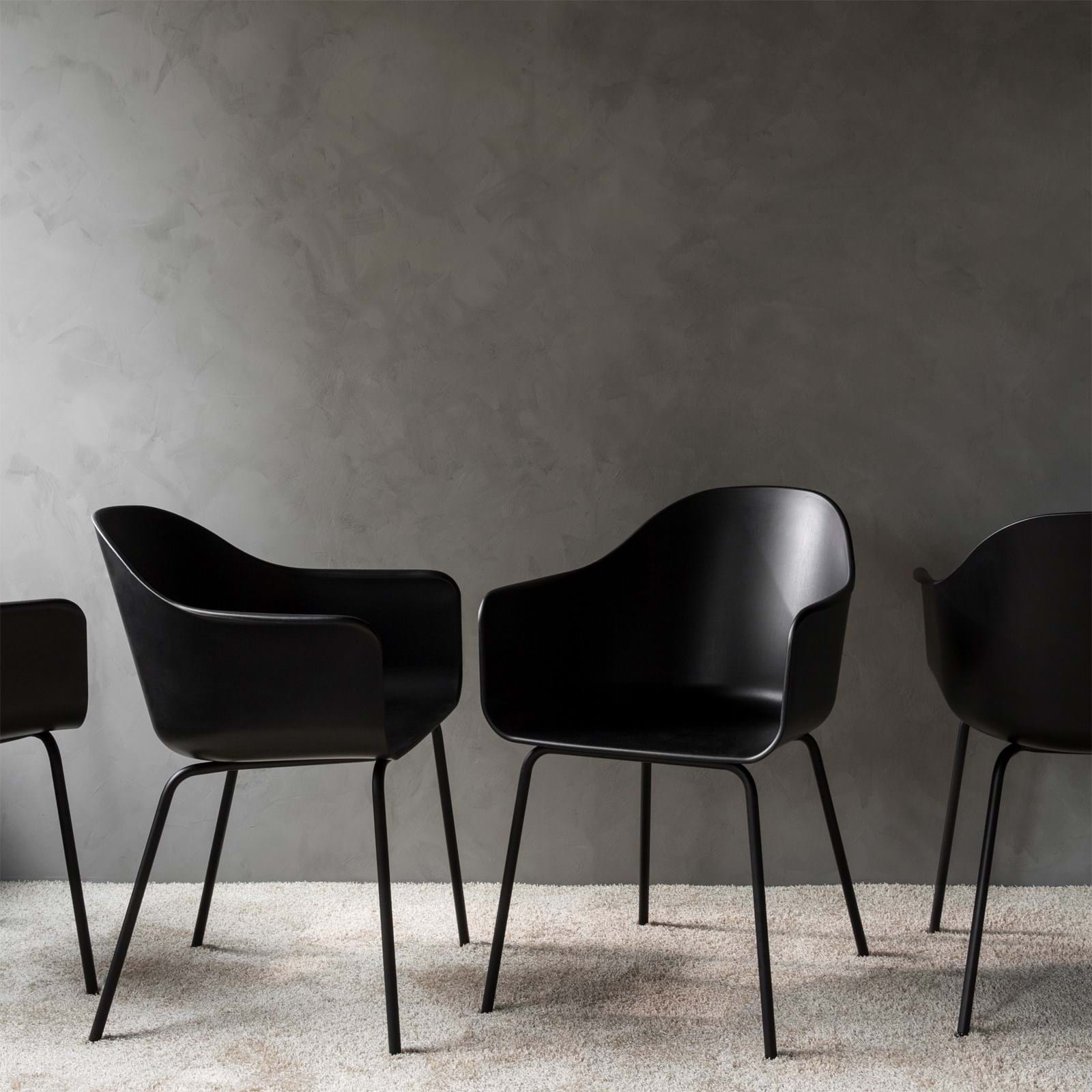 Harbour Chair Black Steel Base från Vålamagasinet Matstolar, Audo Copenhagen, Image-3