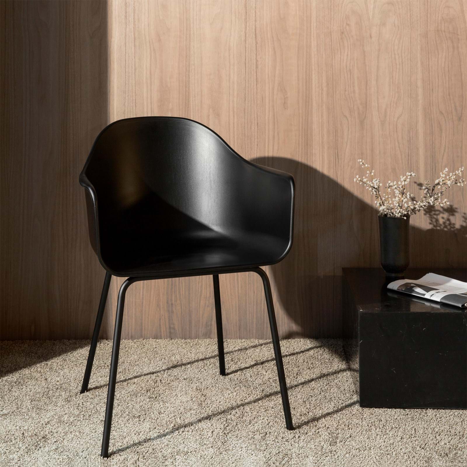 Harbour Chair Black Steel Base från Vålamagasinet Matstolar, Audo Copenhagen, Image-2