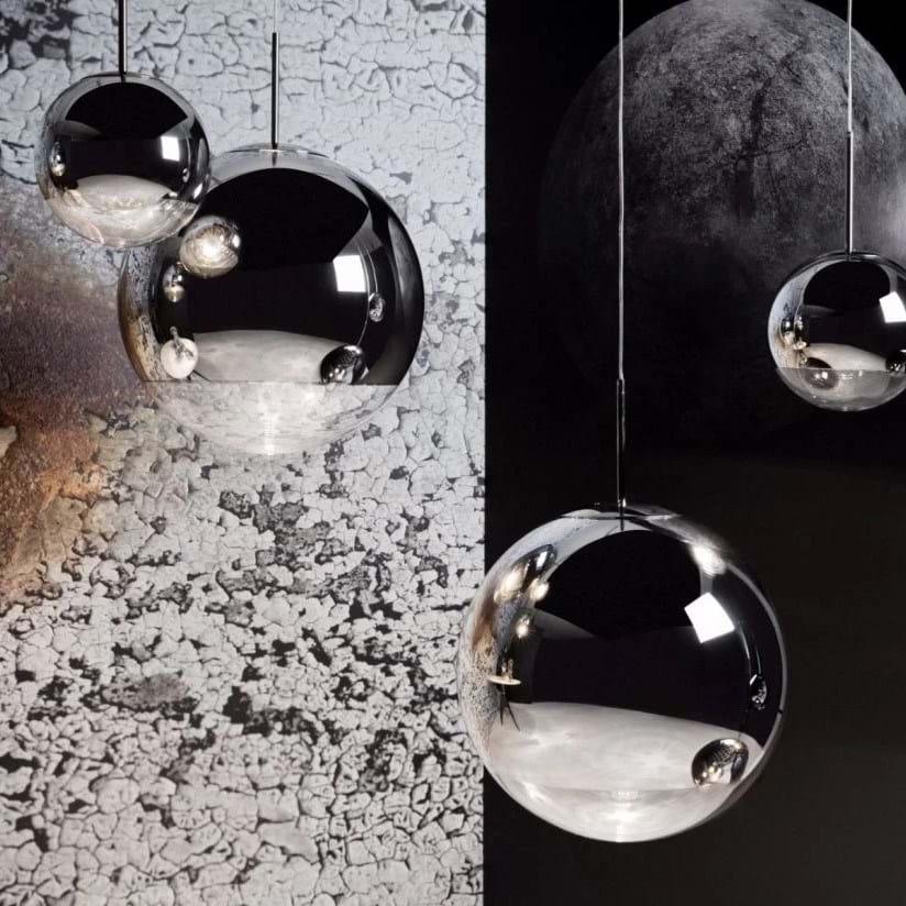 Mirror Ball Pendant 25 cm LED från Vålamagasinet Taklampor, Tom Dixon, Image-3