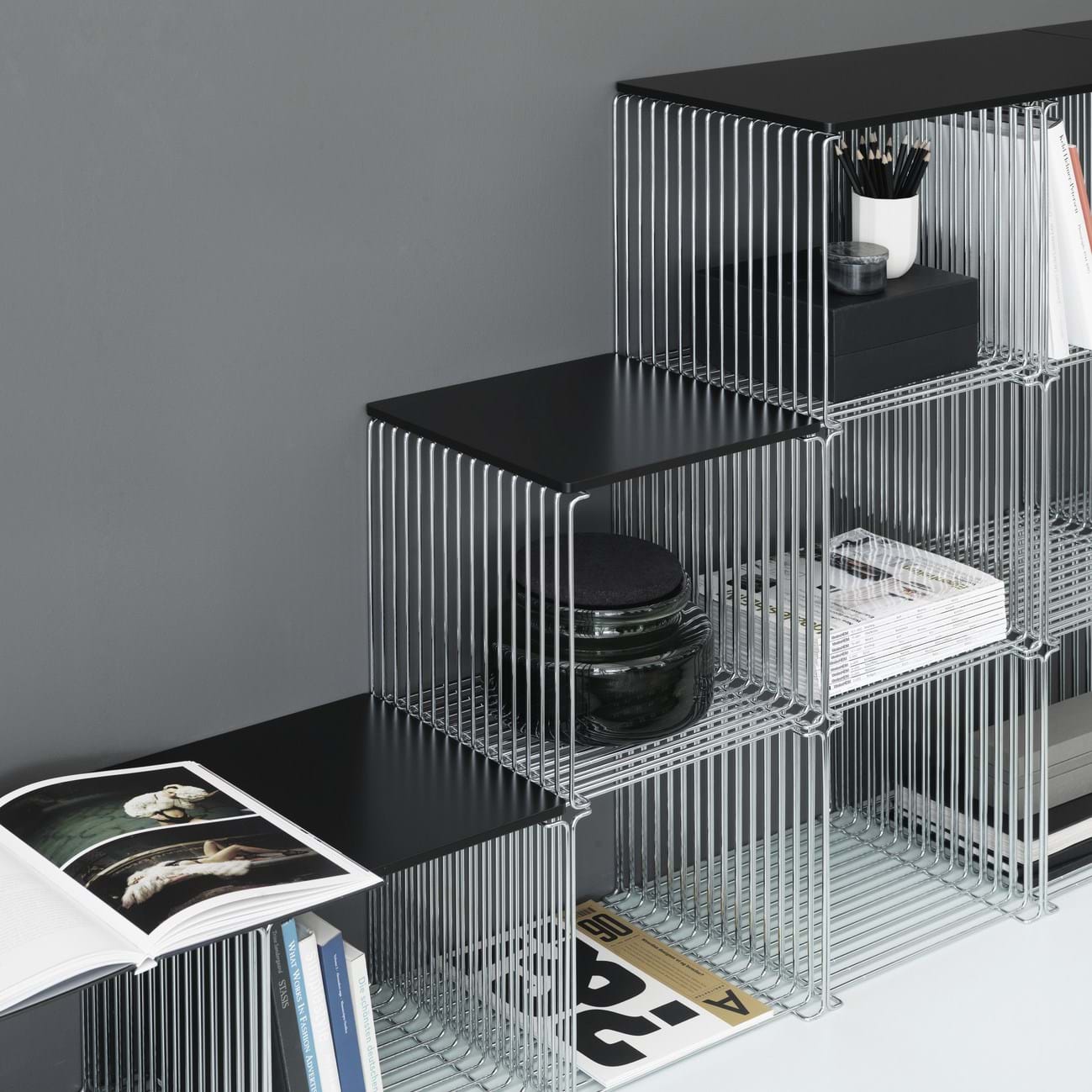 Topplate Panton Wire Square från Vålamagasinet Hyllor, Montana, Image-4