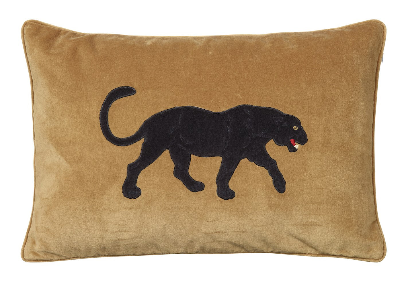 Panther Embroidered Velvet Cushion Cover 40x60 från Vålamagasinet Prydnadskuddar, Chhatwal & Jonsson, Image-1