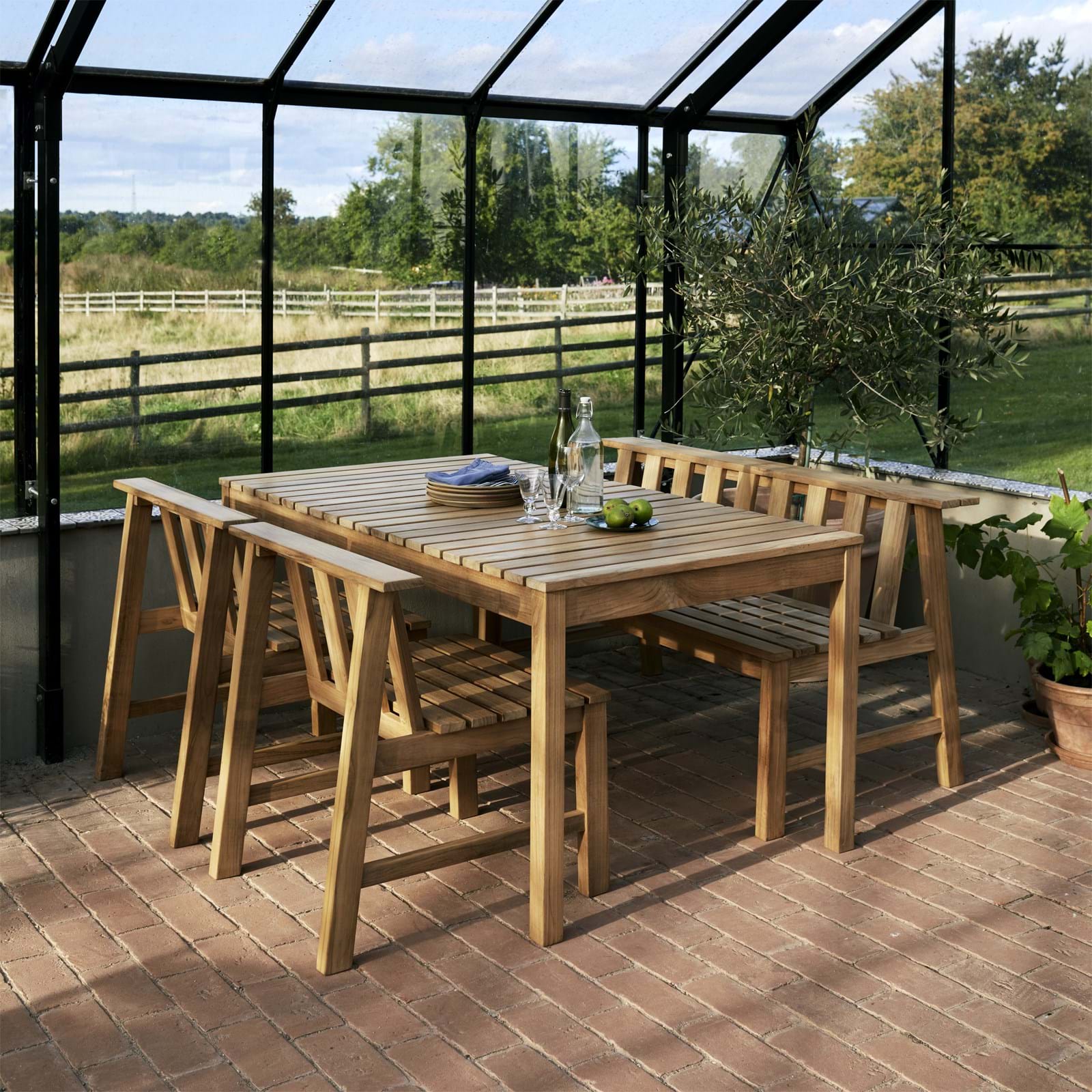 Cadence Bench 144 från Vålamagasinet Pallar och bänkar utemöbler, Skagerak, Image-4