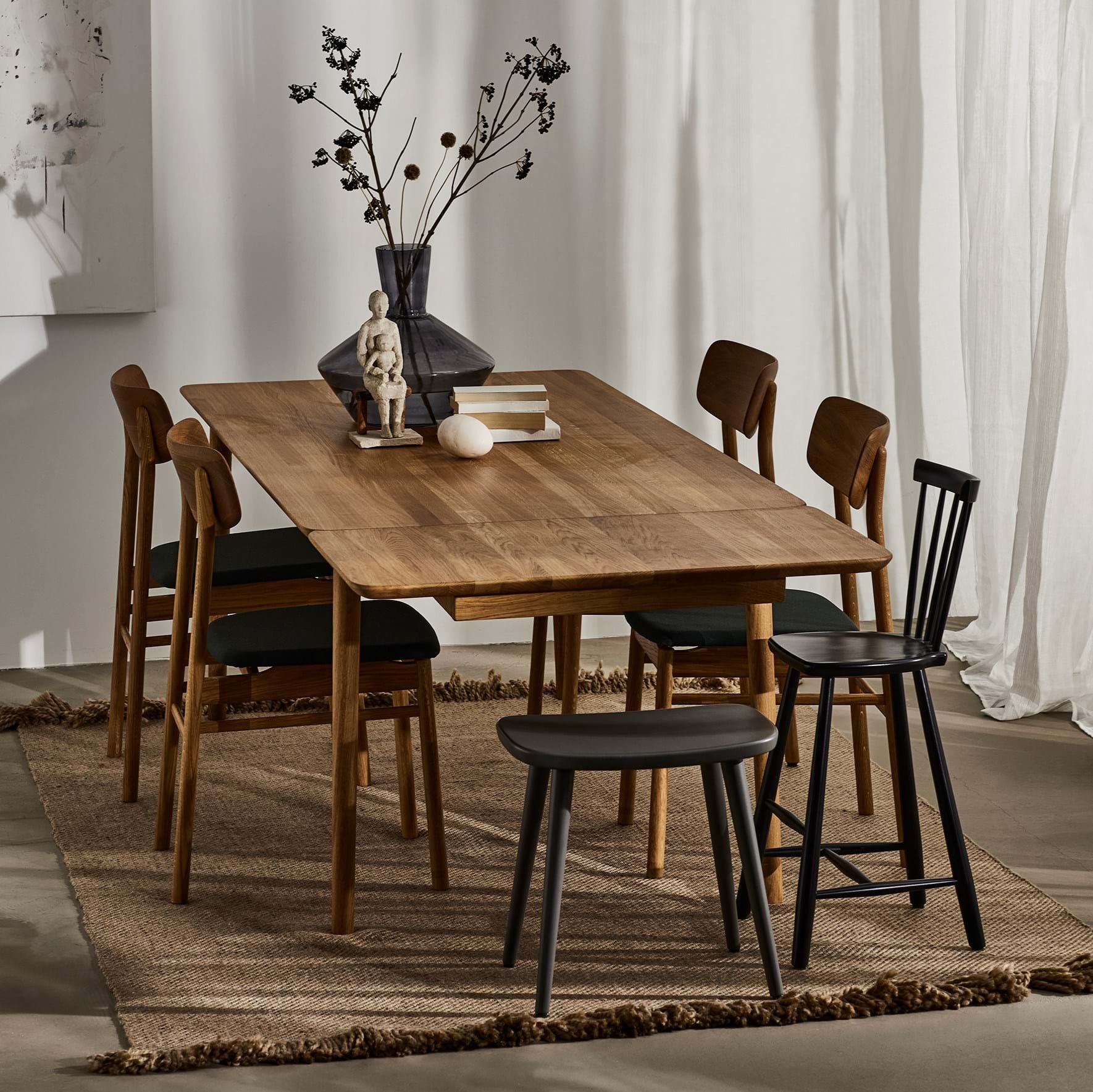 Prima Vista Bord Ek från Vålamagasinet Matbord, Stolab, Image-2