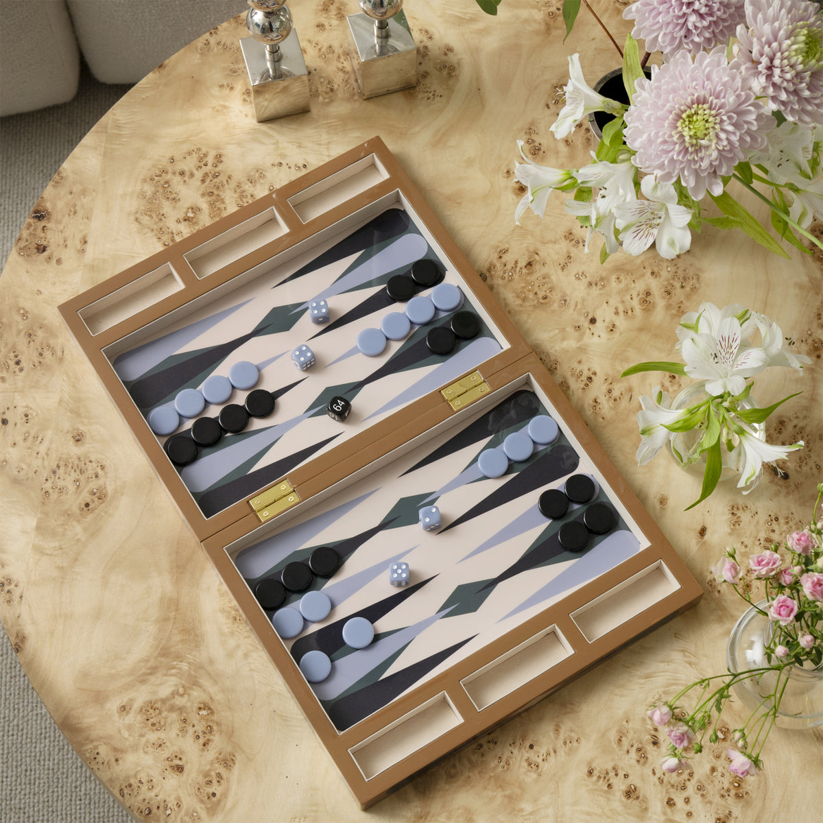 Lacquered Backgammon