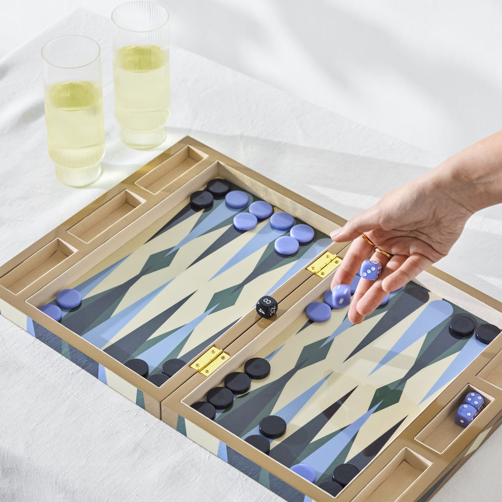 Lacquered Backgammon