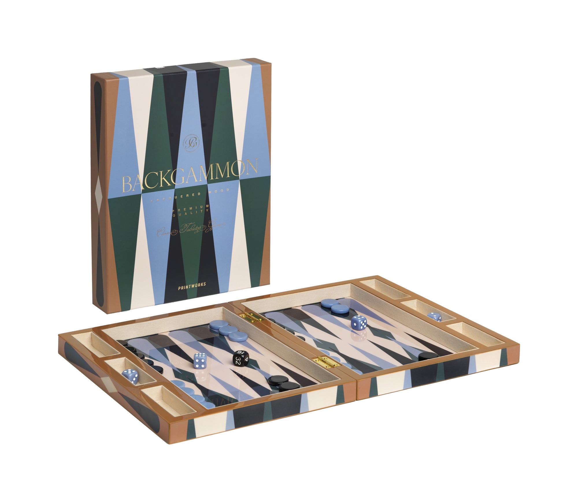 Lacquered Backgammon