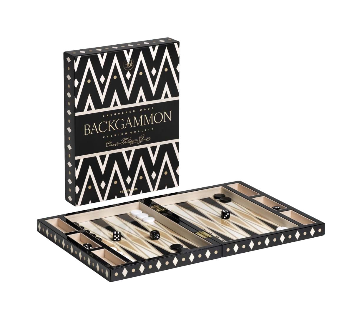 Lacquered Backgammon från Vålamagasinet Böcker och spel, Printworks, Image-1