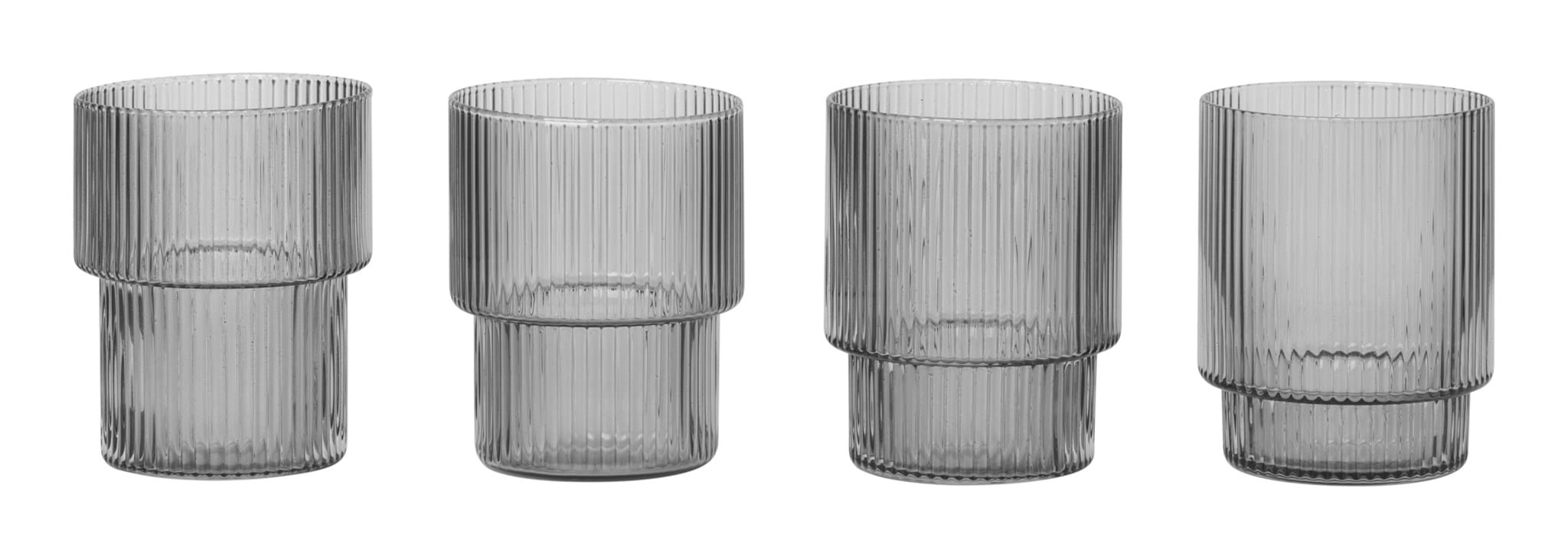 Ripple Glasses Set Of 4 från Vålamagasinet Tallrikar och glas, Ferm Living, Image-1
