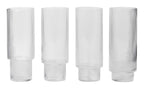 Ripple Long Drink Glasses Set Of 4 från Vålamagasinet Tallrikar och glas, Ferm Living, Image-1