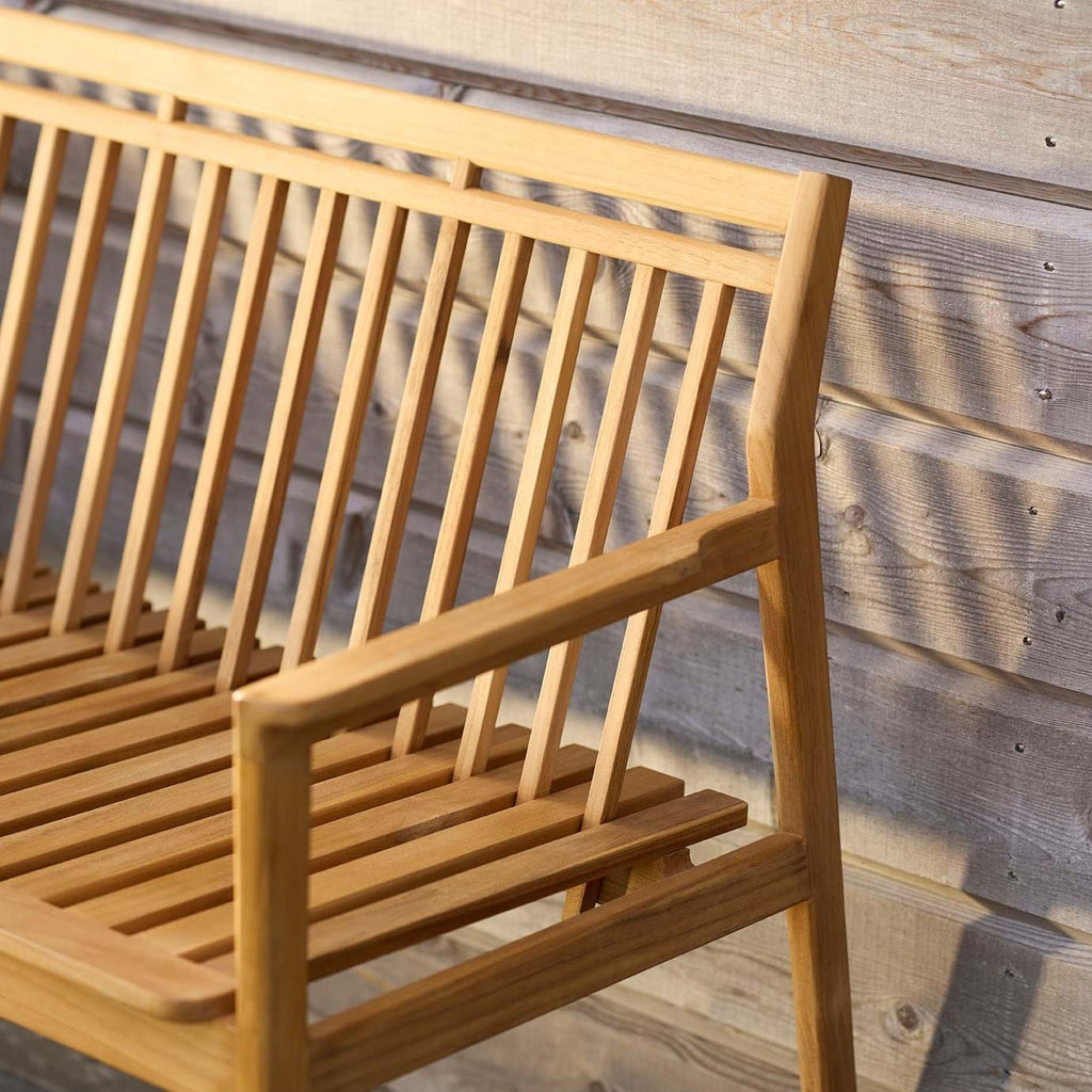 M11 Sammen Garden Bench 3 Seater w/Backrest från Vålamagasinet Pallar och bänkar utemöbler, FDB Møbler, Image-4