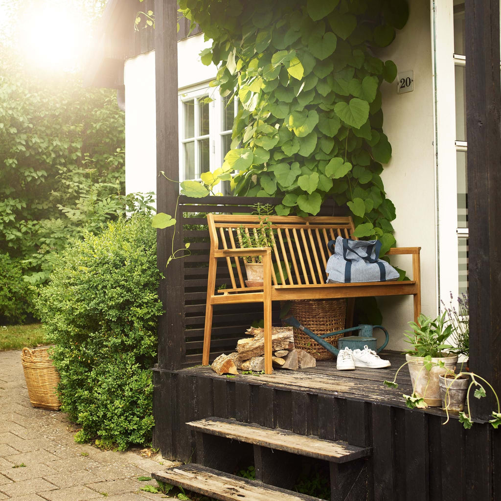 M12 Sammen Garden Bench 2 Seater w/Backrest från Vålamagasinet Pallar och bänkar utemöbler, FDB Møbler, Image-2