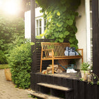 M12 Sammen Garden Bench 2 Seater w/Backrest från Vålamagasinet Pallar och bänkar utemöbler, FDB Møbler, Image-2