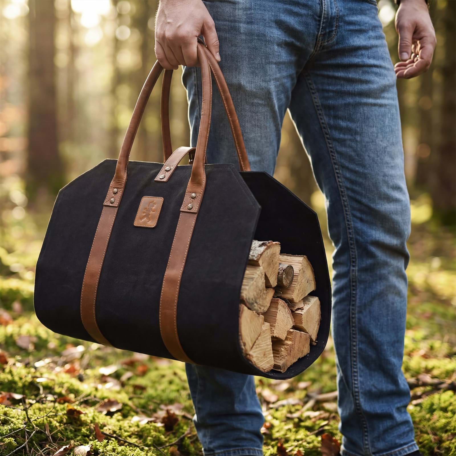 Vedkorg Canvas från Vålamagasinet Småförvaring, Solstickan, Image-6