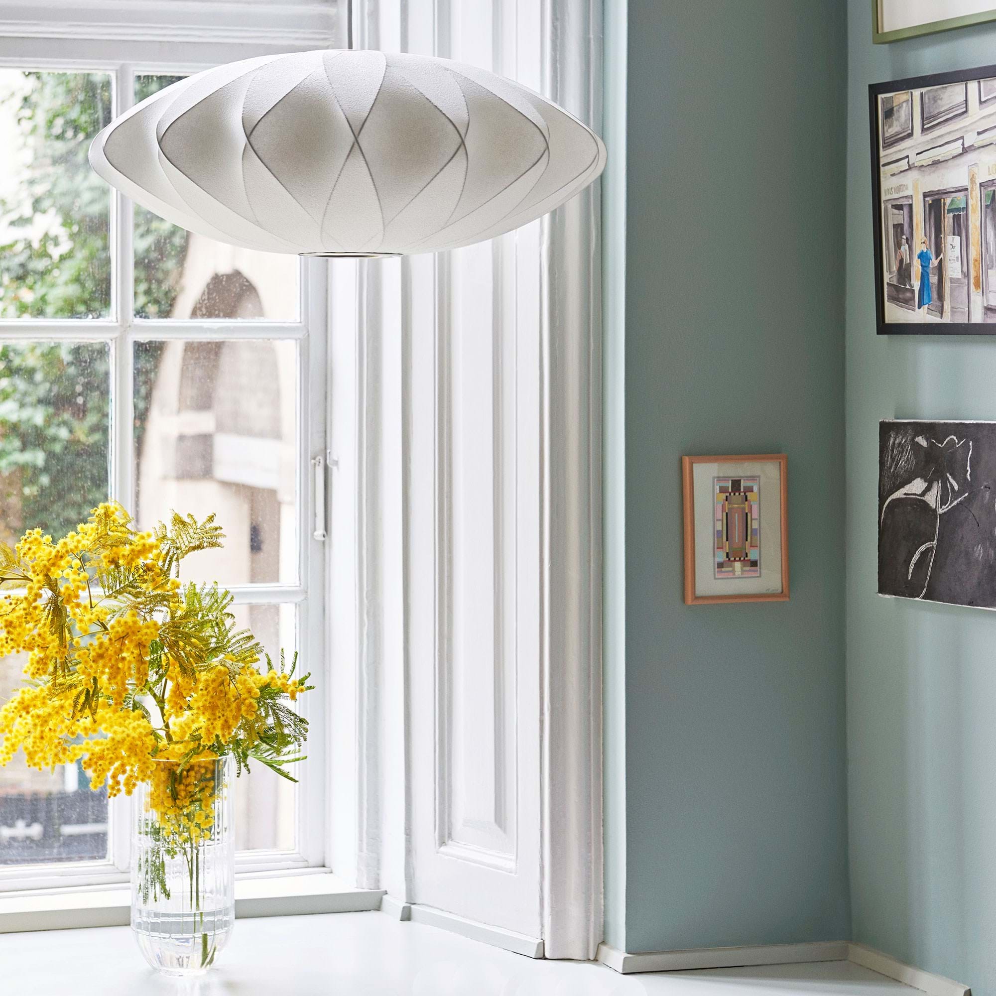 Nelson Saucer Crisscross Bubble Pendant från Vålamagasinet Taklampor, HAY, Image-2